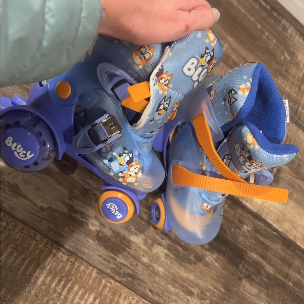 Kids Roller Skates - Blue and Orange